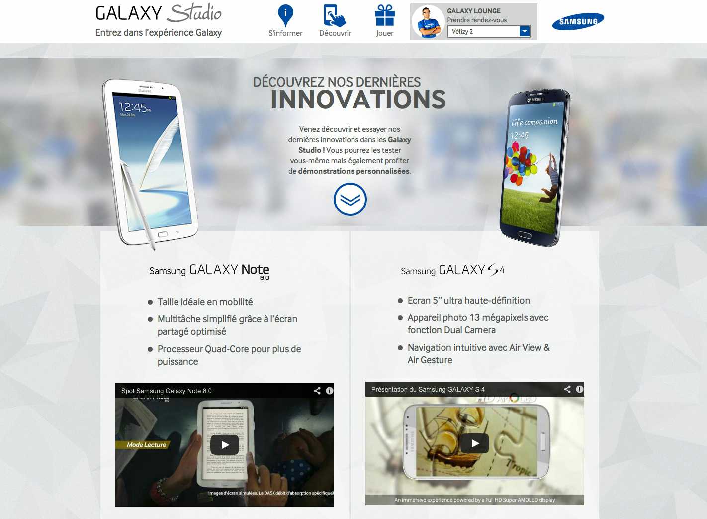 Développeur Front-end • Samsung Galaxy Studio